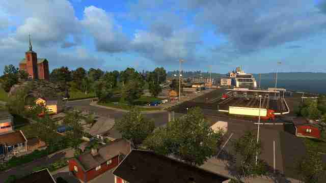 ETS 2: Морские пути в дополнении «Скандинавия»