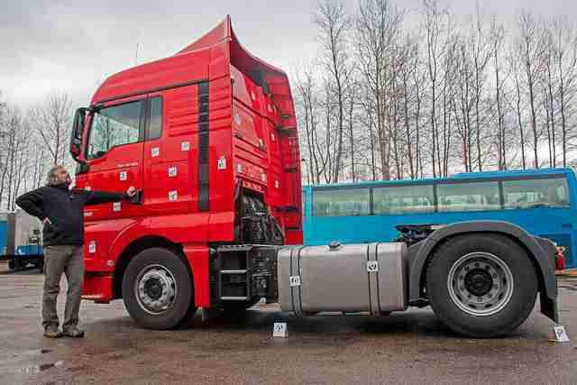 MAN TGX Euro 6: фотоотчет с сессии записи звуков