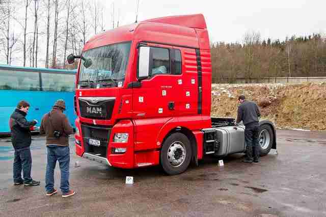 MAN TGX Euro 6: фотоотчет с сессии записи звуков