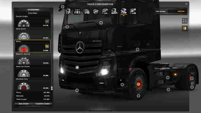 Новая система шин и дисков в обновлении ETS 2 1.17