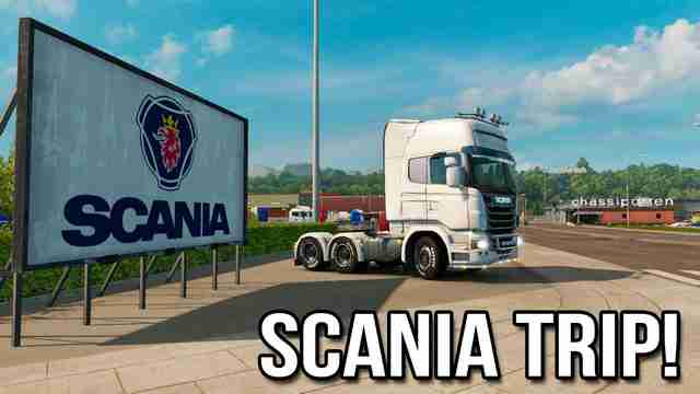 Путешествие на завод Scania в DLC Scandinavia