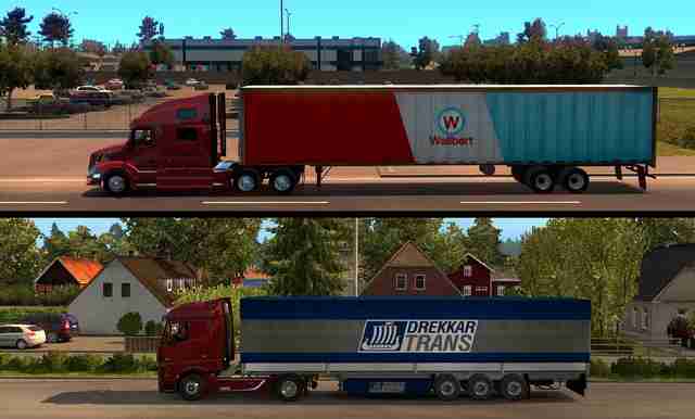 American Truck Simulator: Автопоезда и возможные проблемы