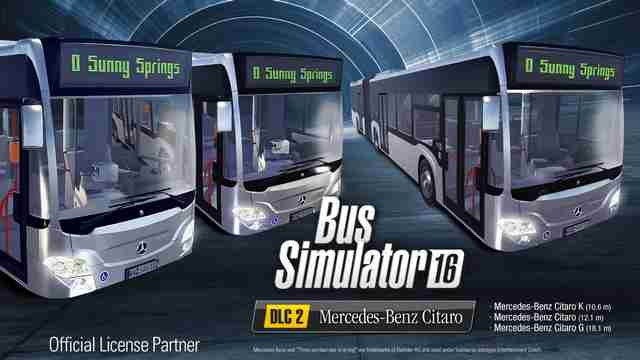 Bus Simulator 16: релиз Mercedes-Benz Citaro DLC