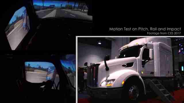 На выставке CES 2017 показали тренажер Peterbilt 579 На выставке CES 2017 показали тренажер Peterbilt 579