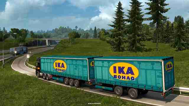 Двойные прицепы в ETS 2 и ATS