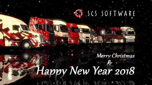 SCS Software: с наступающим Новым годом и рождеством!