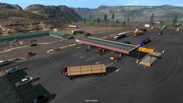 American Truck Simulator: Oregon - зоны отдыха и трак стопы American Truck Simulator: Oregon - зоны отдыха и трак стопы