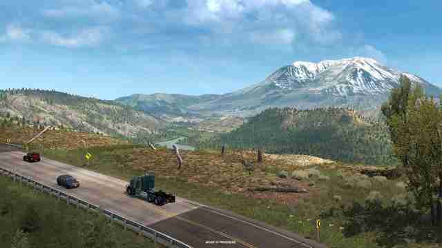 Гора Сент-Хеленс из дополнения American Truck Simulator – Washington